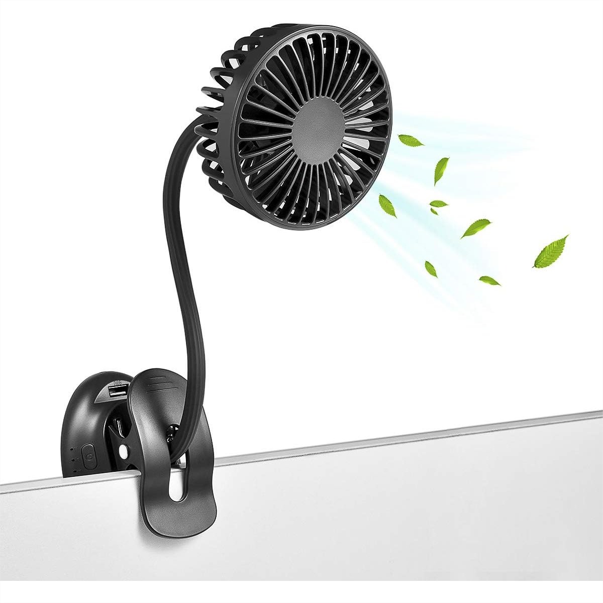 Usb Desk Fan - Clip On USB Mini Desk Fan