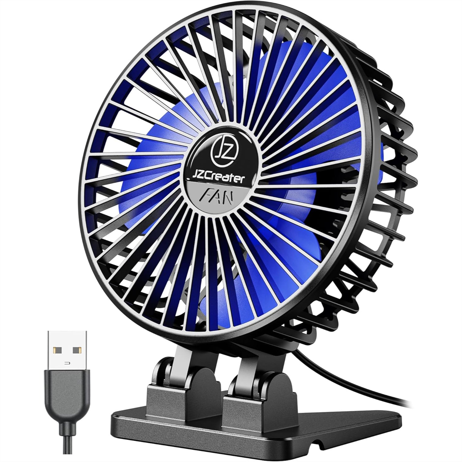 Usb Desk Fan - Mini USB Desk Fan, Portable 3-Speed