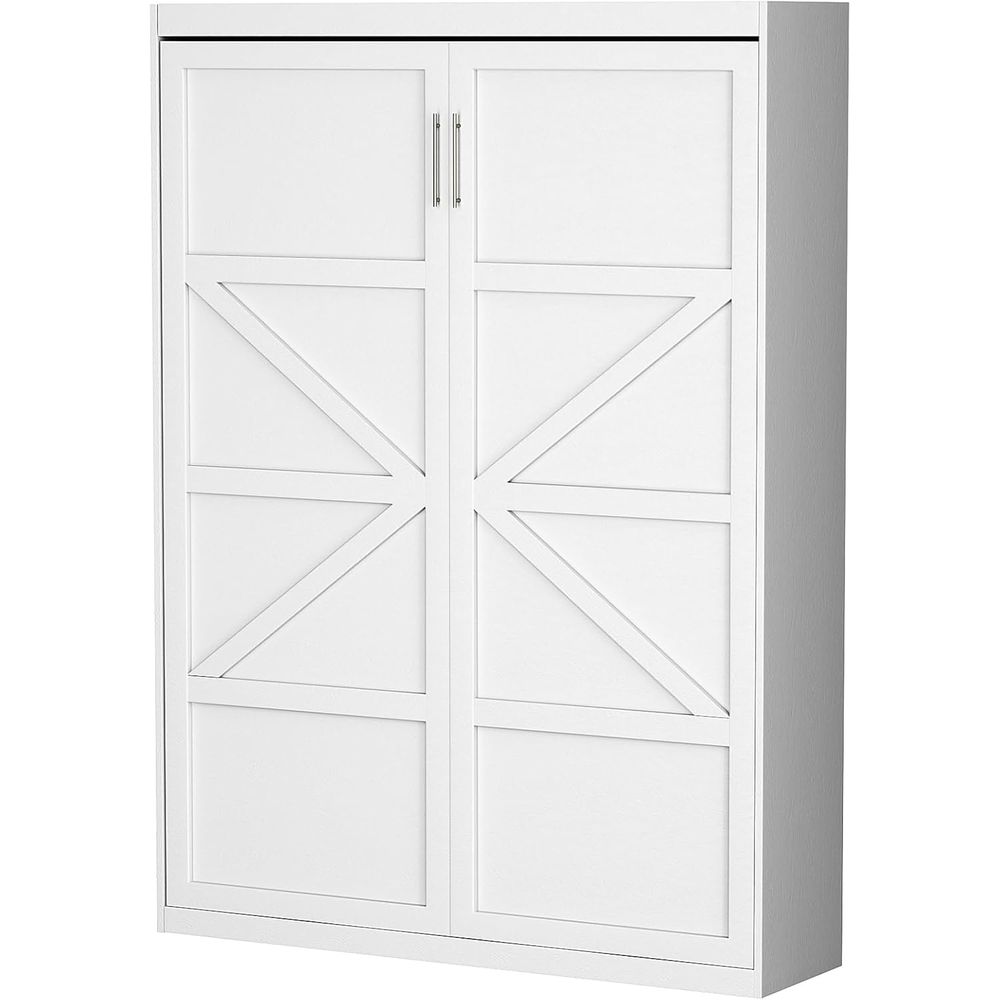 Home Office Guest Room - Space-Saving Murphy Wall Bed, White, Perfect