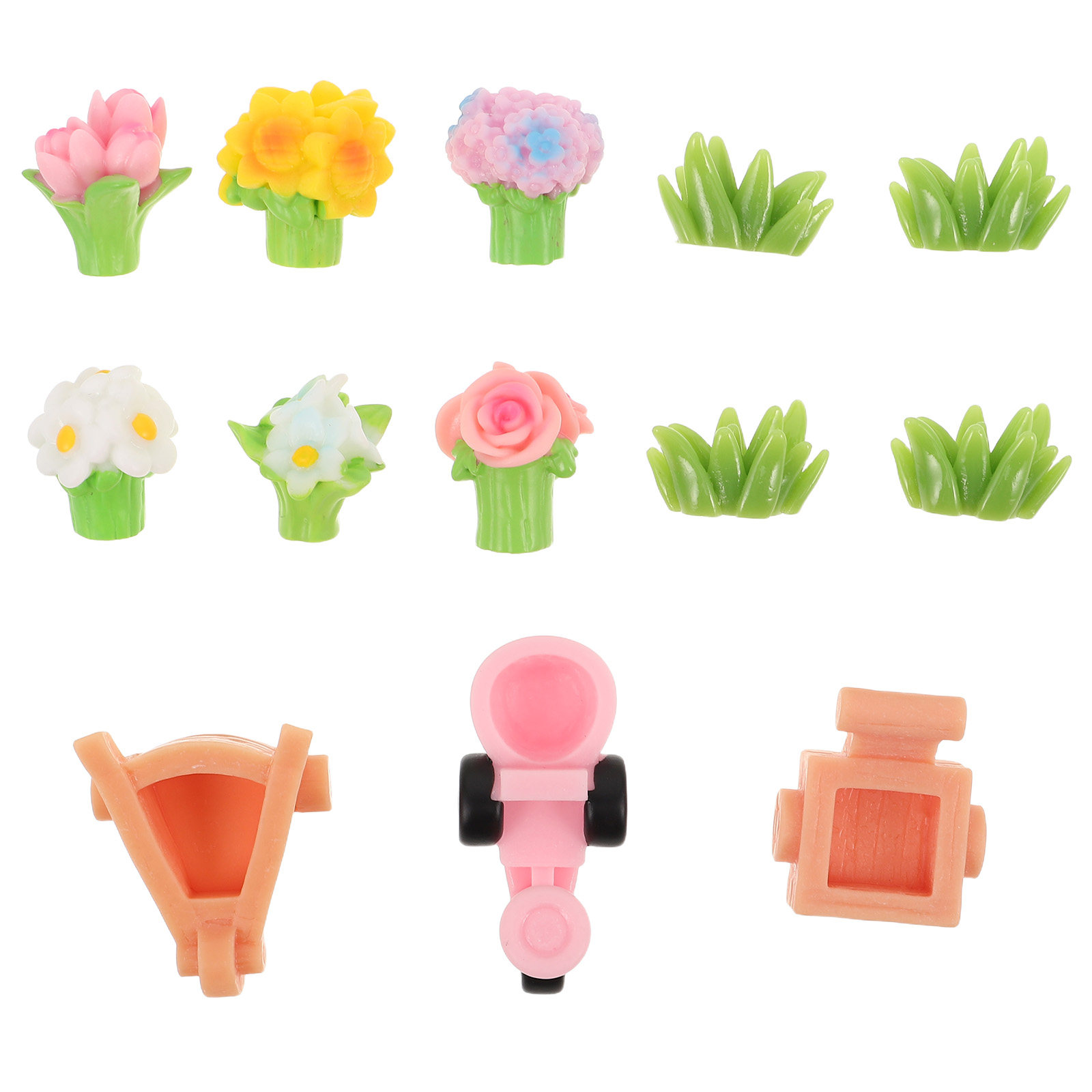 Home Office With Plants - 22Pcs Mini Artificial Flower Bouquet Mini