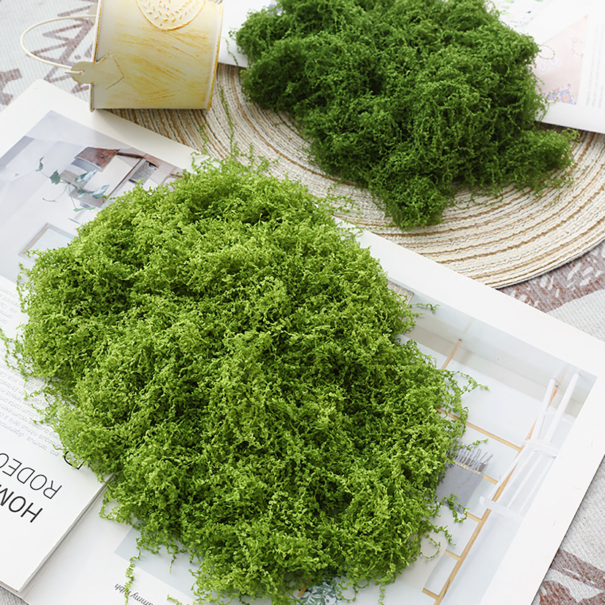 Home Office With Plants - about 20g Artificial Green Plants Polyester