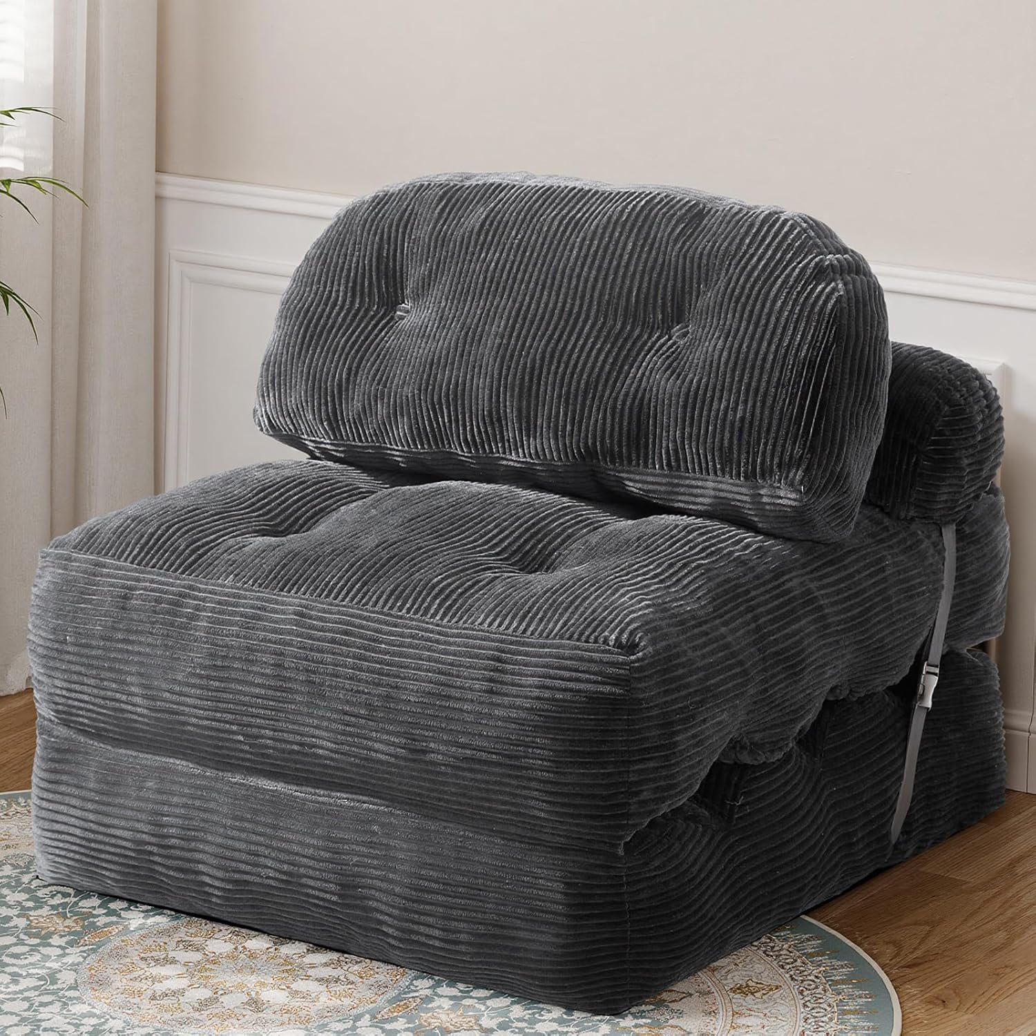 Home Office Guest Room - Foldable Sofa Bed with Back Support