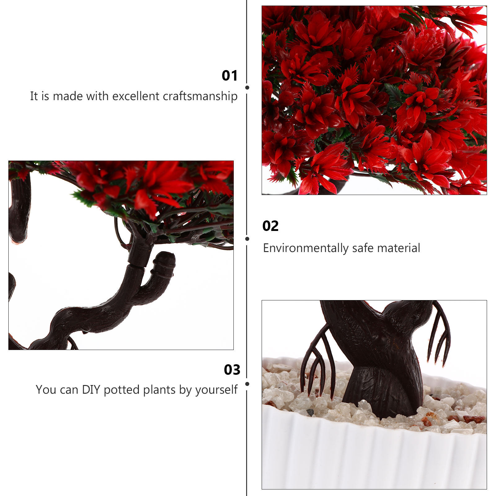 1Pcs Artificial Bonsai Guest-G - Home Office Guest Room review and price