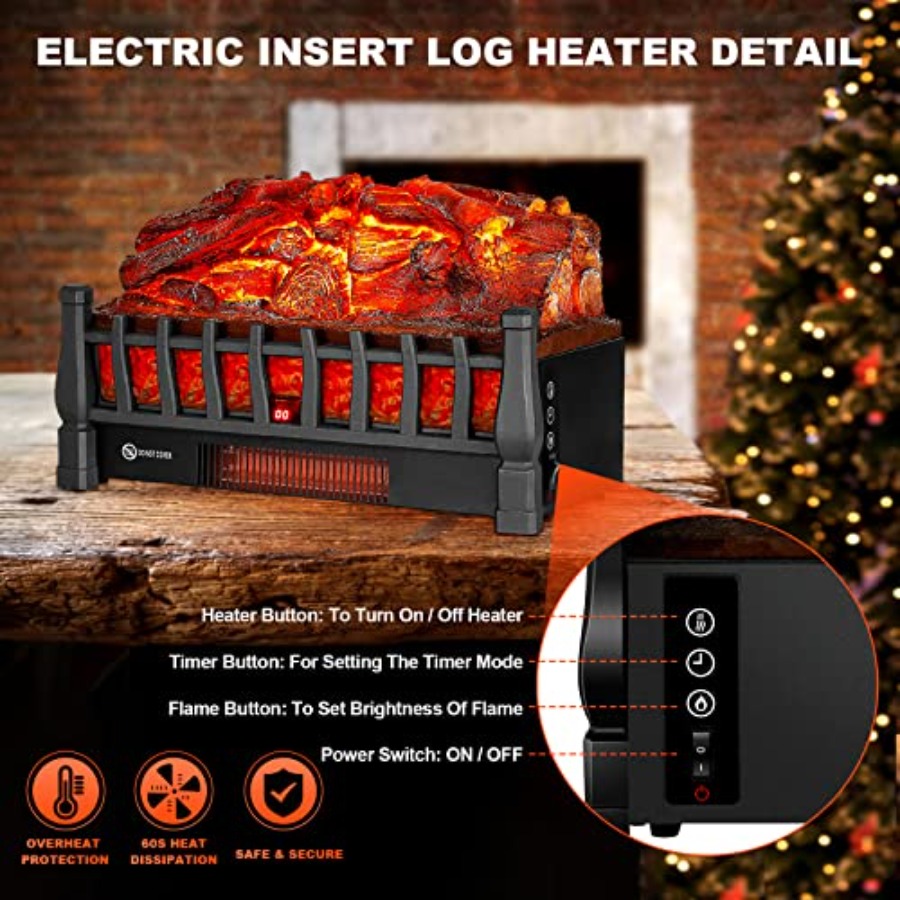 Electric Fireplace Logs Insert - Home Office Login review and price