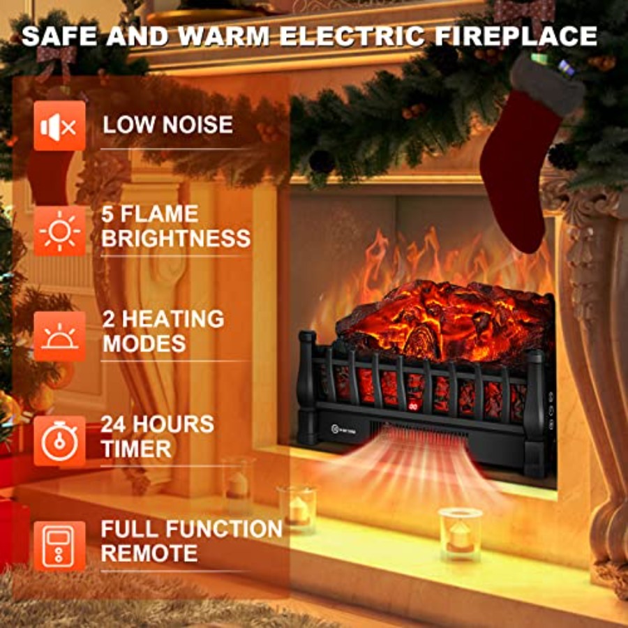 Electric Fireplace Logs Insert - Home Office Login review and price