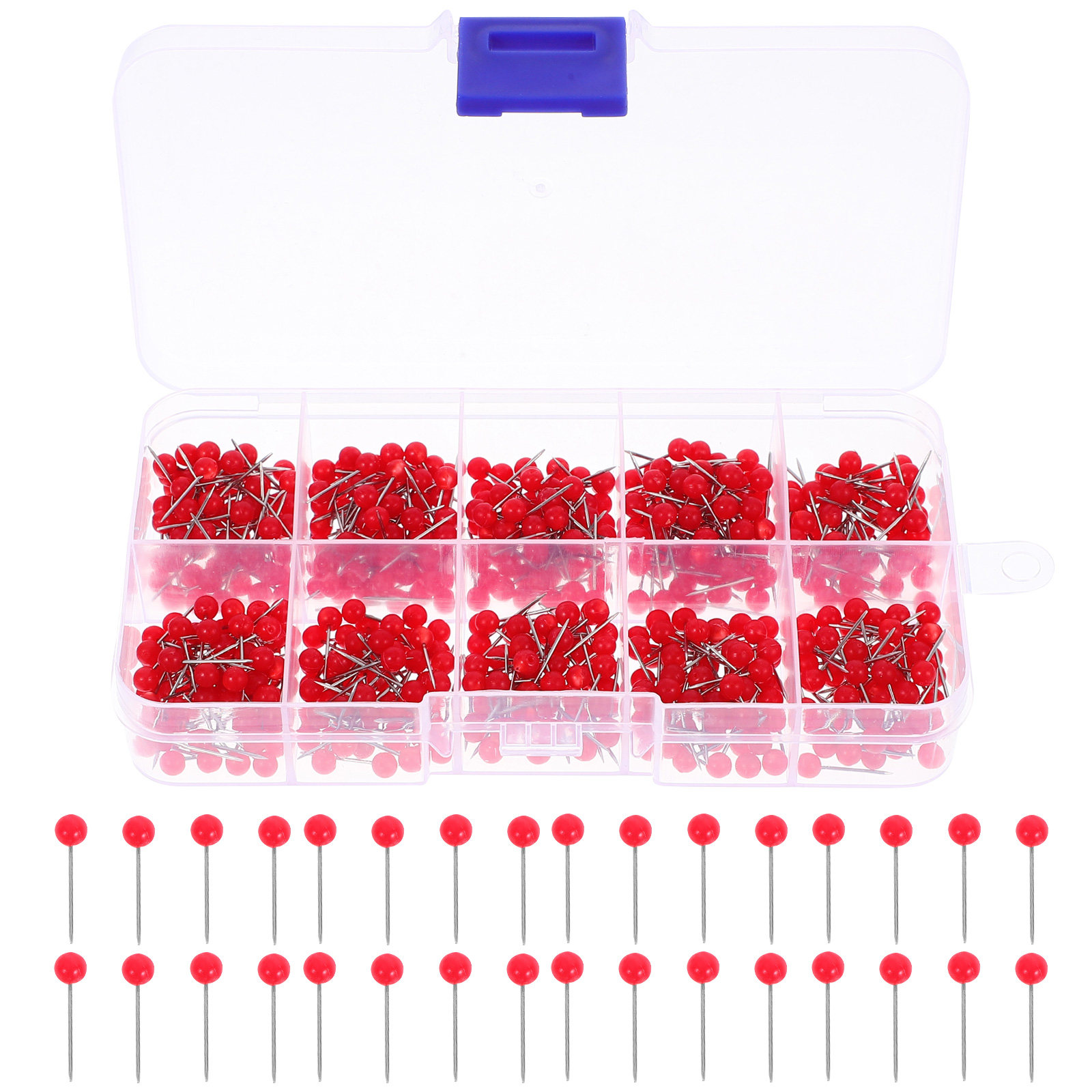 600Pcs Map Tacks Red Round Hea - Home Office Head review and price