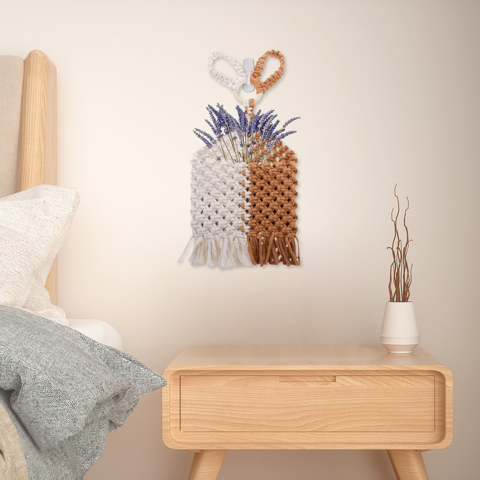 Handwoven Cotton Macrame Hangi - Home Office With Plants review and price