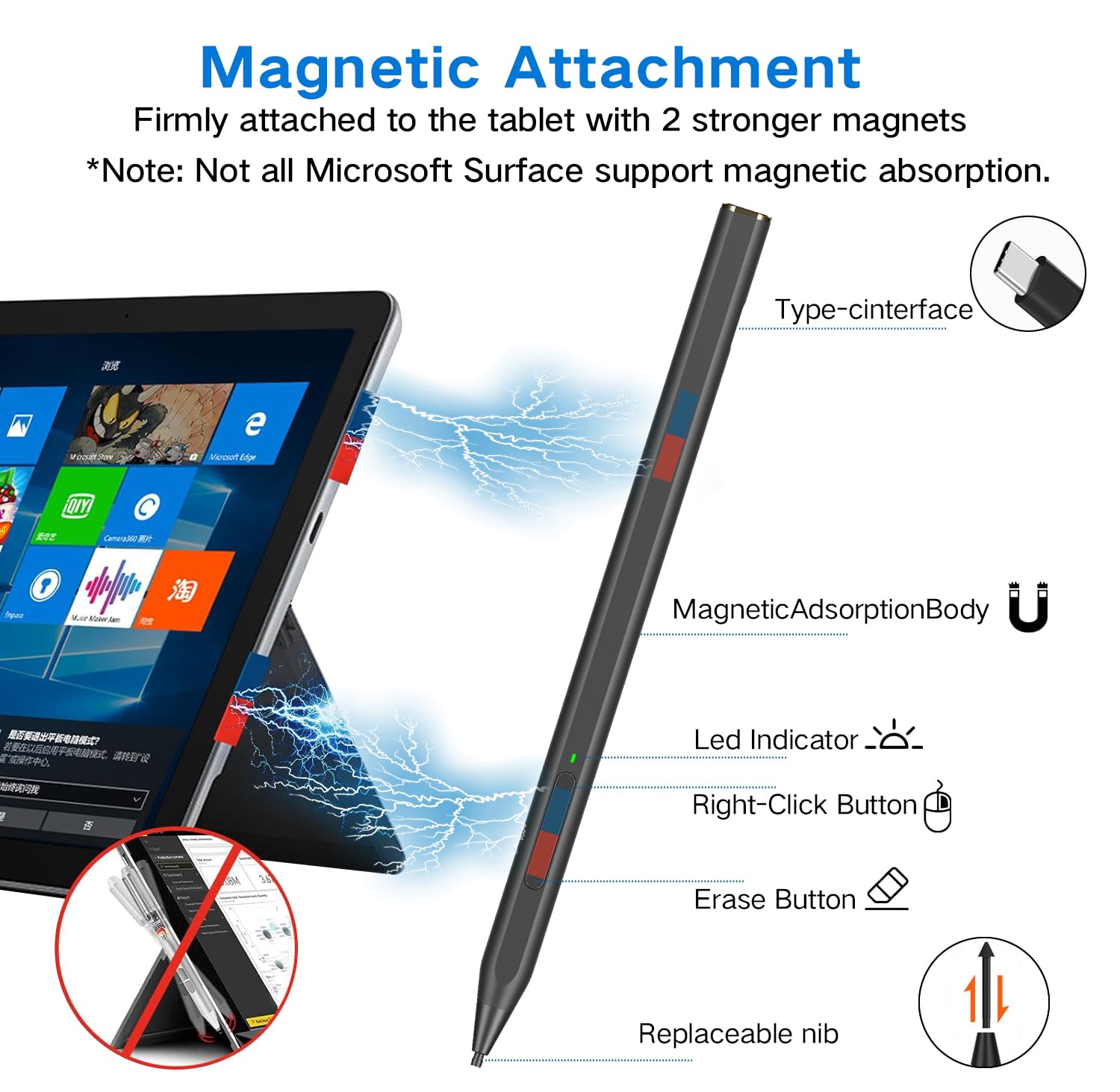 Stylus Pen for Microsoft Surfa - Home Office Microsoft review and price