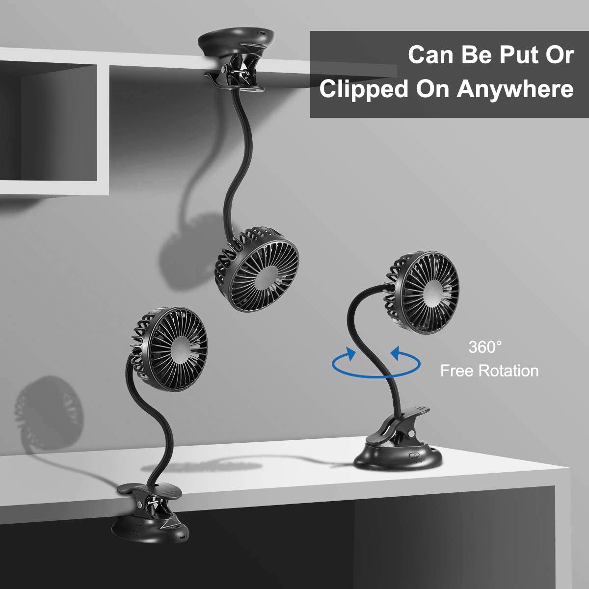 Clip On USB Mini Desk Fan with - Usb Desk Fan review and price