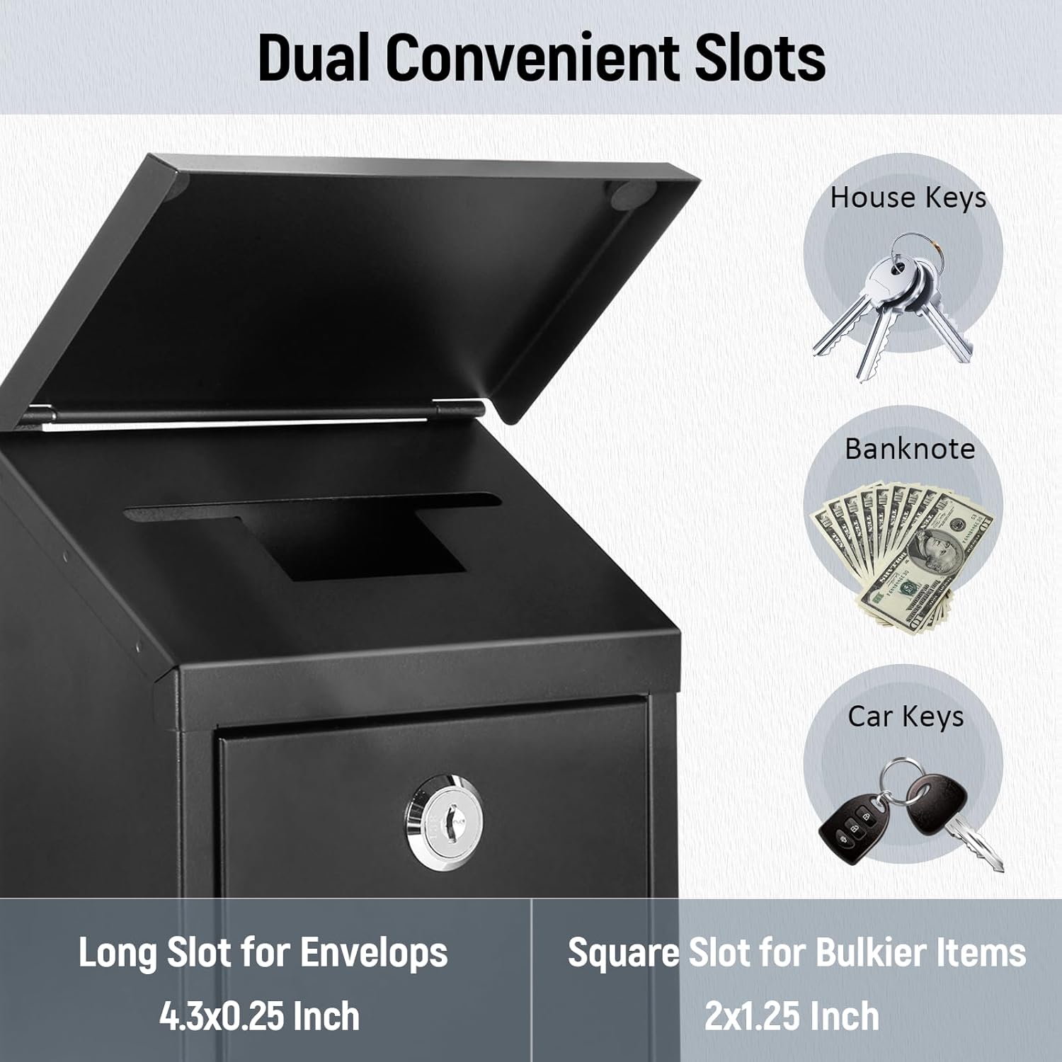 Rust-Proof Steel Wall Mailbox  - Home Office Reference Number review and price
