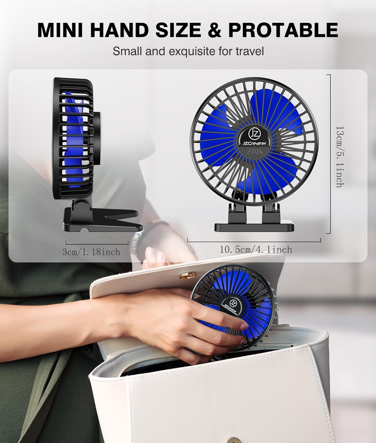 Mini USB Desk Fan, Portable 3- - Usb Desk Fan review and price