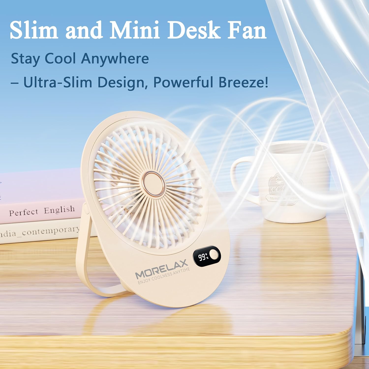 Rechargeable USB Desk Fan with - Usb Desk Fan review and price