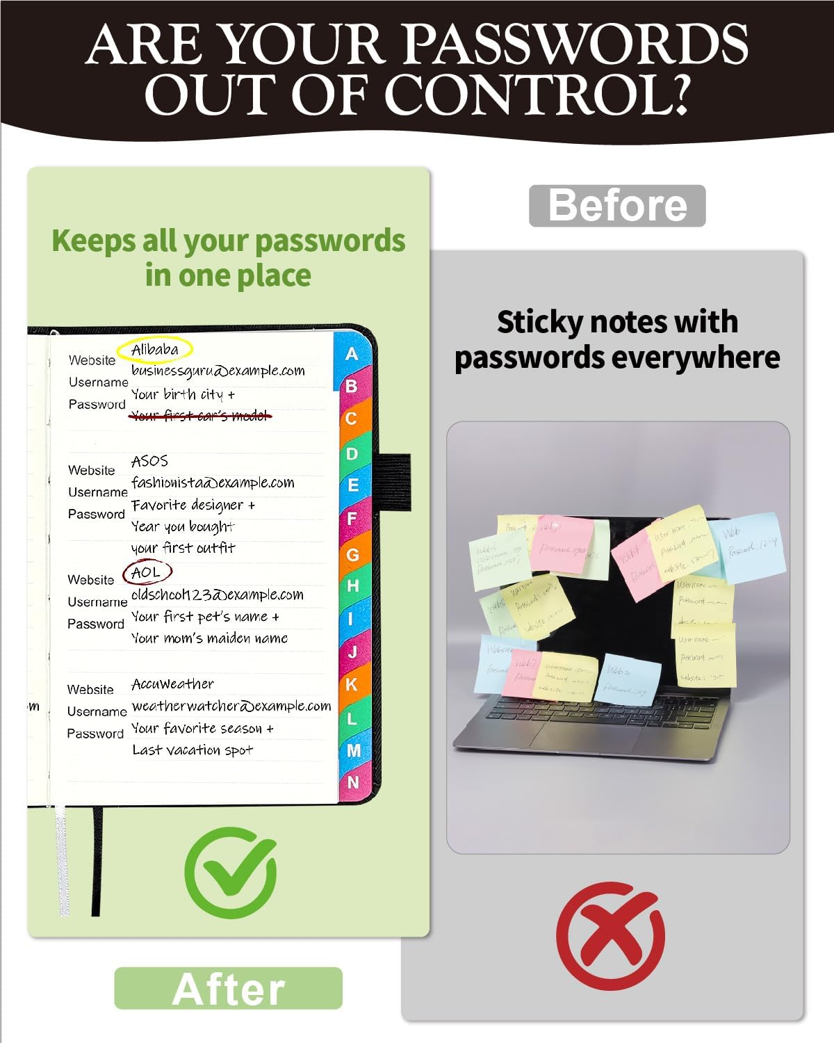 Small Password Keeper Book wit - Home Office Login review and price