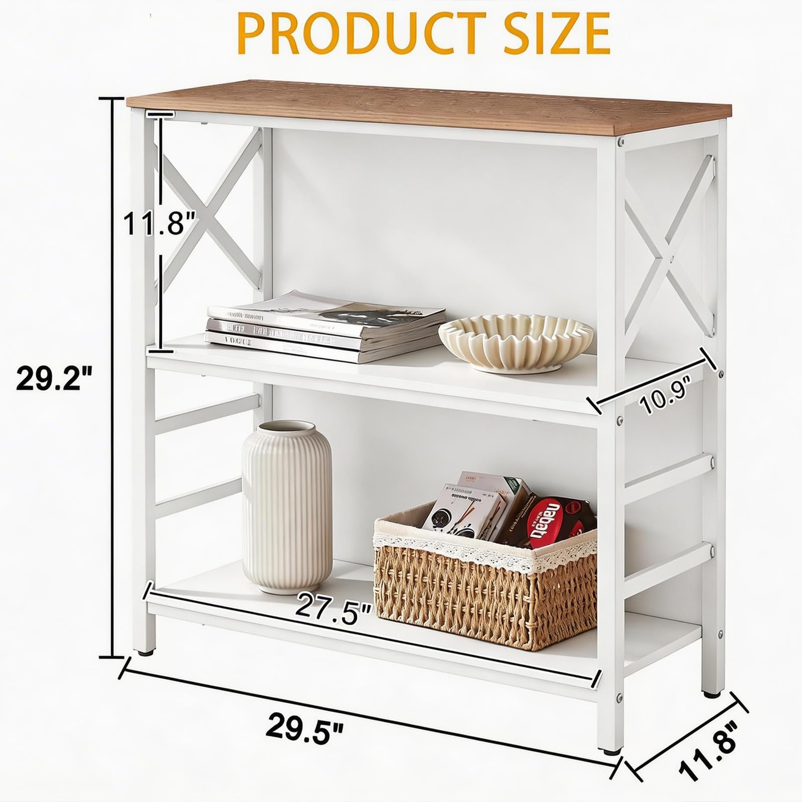 3-Tier Industrial Bookshelf Wi - Home Office Industrial Design review and price