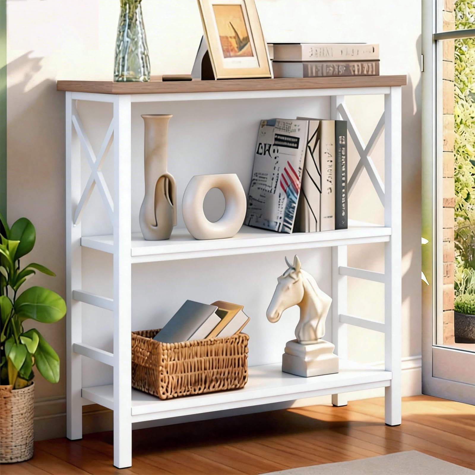 3-Tier Industrial Bookshelf Wi - Home Office Industrial Design review and price