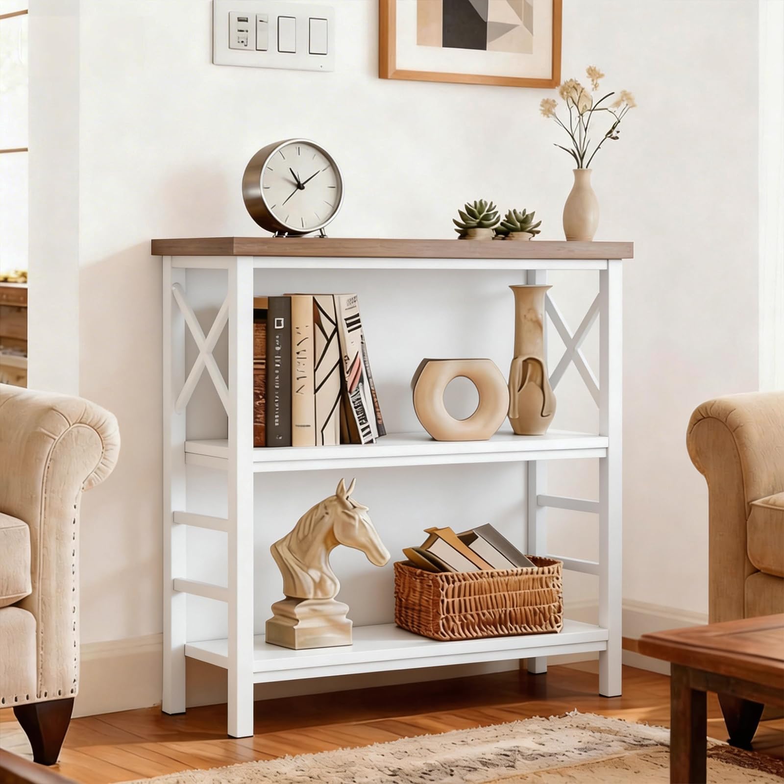 3-Tier Industrial Bookshelf Wi - Home Office Industrial Design review and price