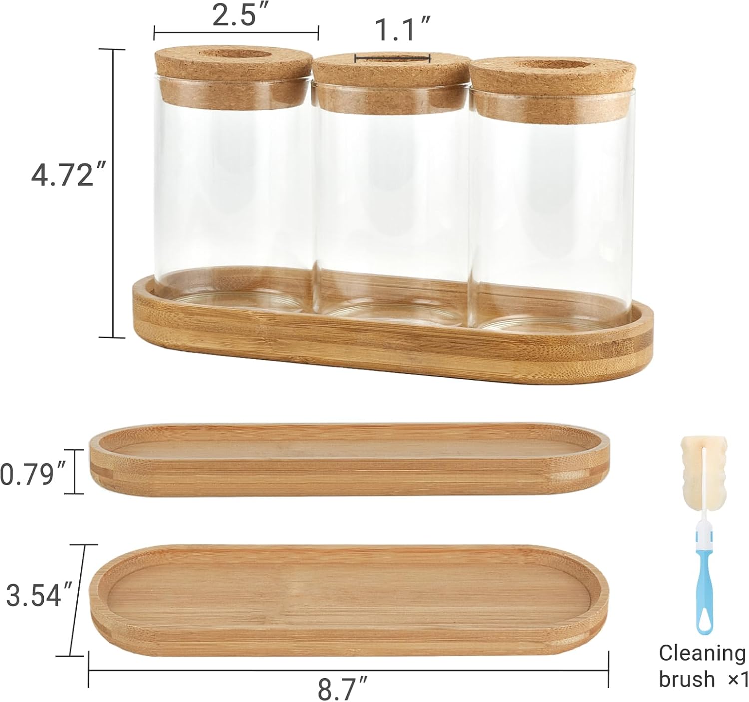 3 Pcs Glass Plant Propagation  - Home Office With Plants review and price