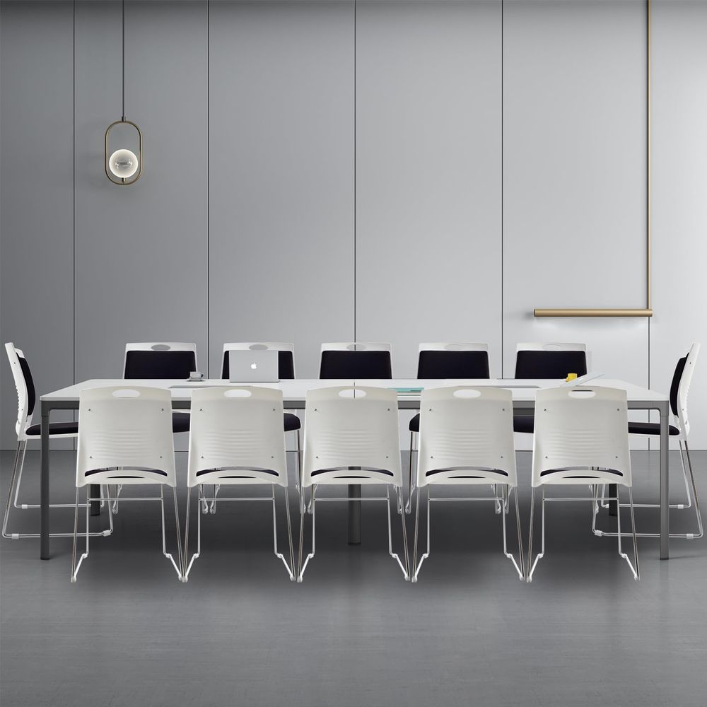 Chairs Set of 12 Black Stackab - Home Office Guest Room review and price