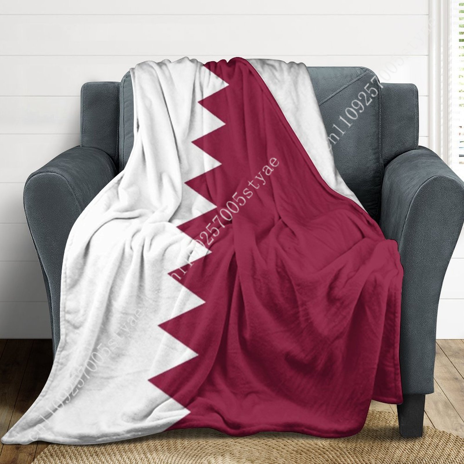 Qatar Flag Flannel Blankets Ar - Home Office Qatar Travel review and price