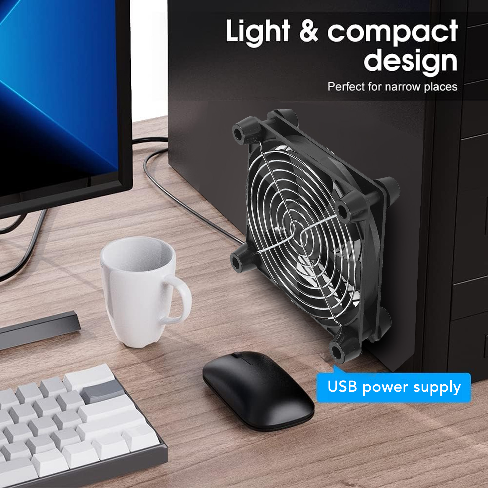 140mm Computer Case Fan 3 Spee - Usb Desk Fan review and price