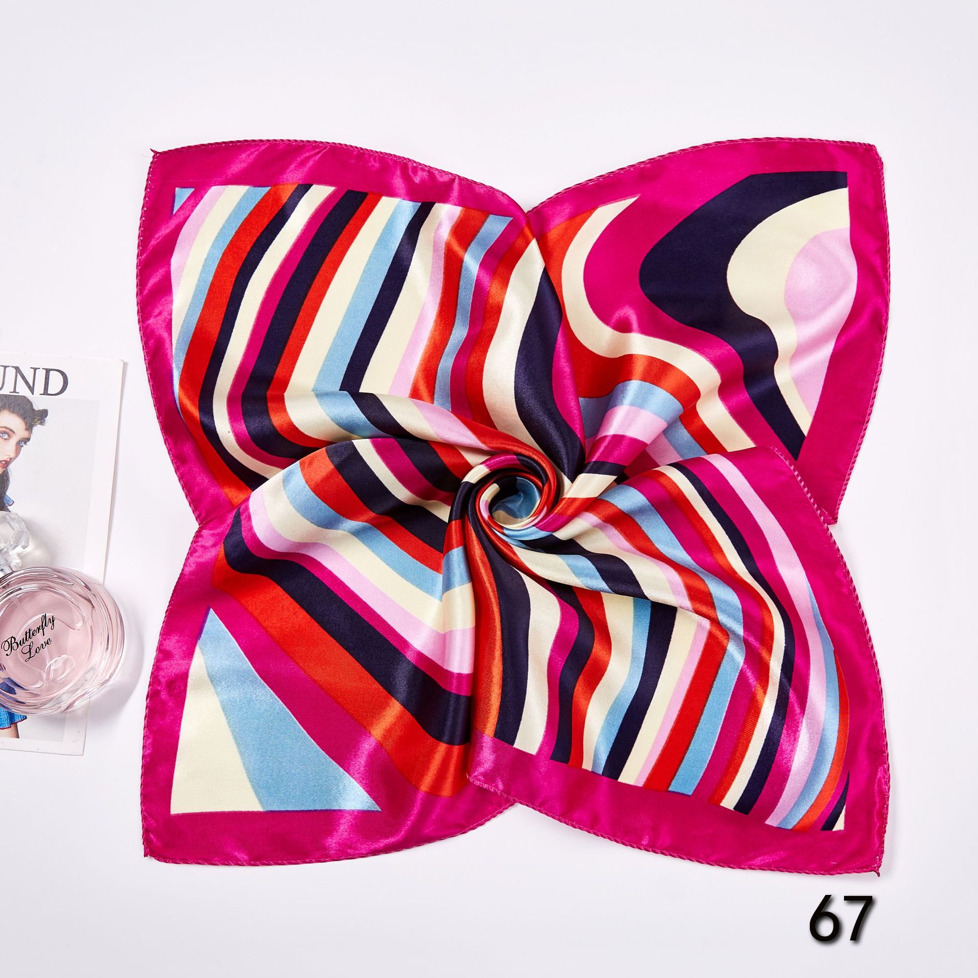 50*50cm Square Silk Scarves Sc - Home Office Head review and price