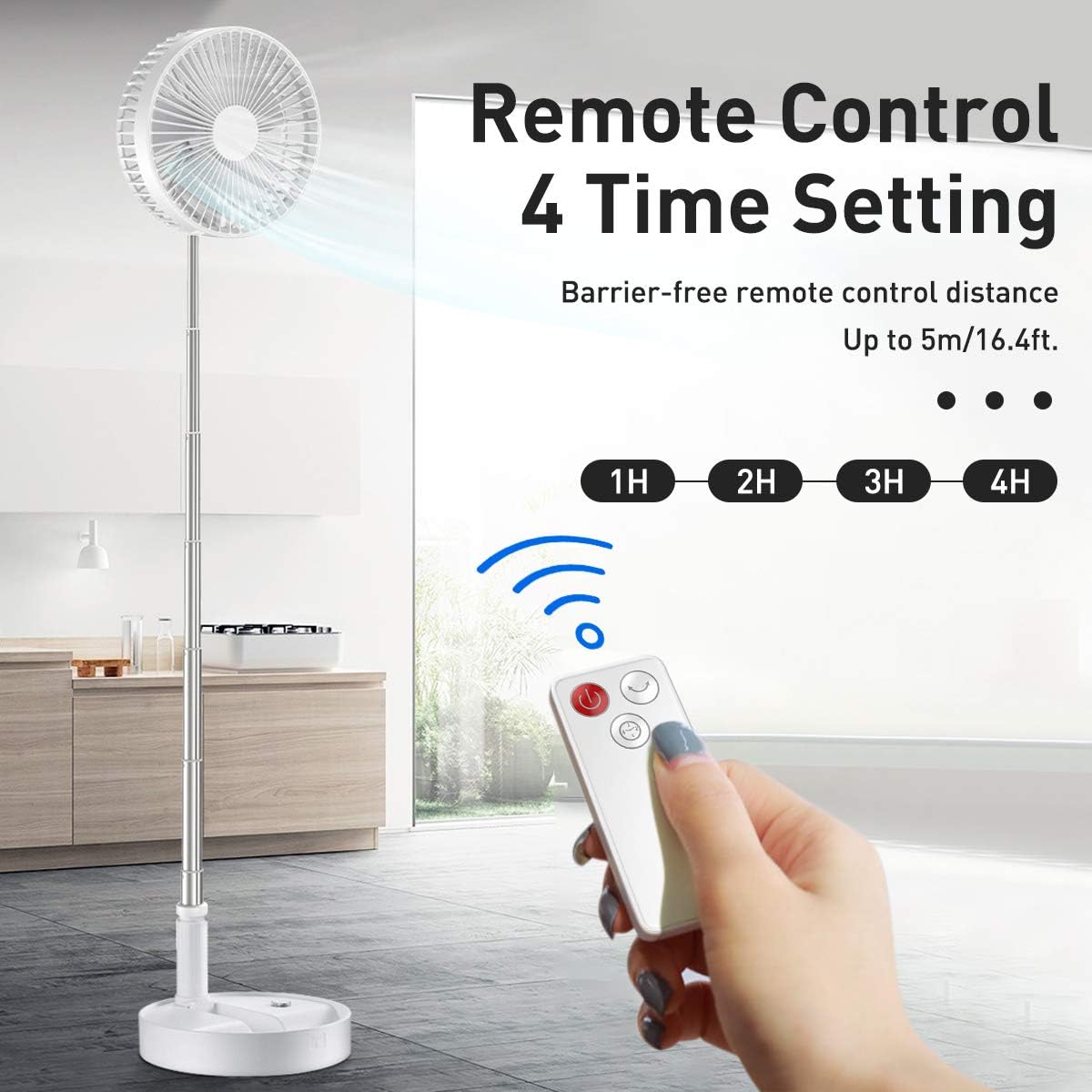 Folding Portable Stand Fan wit - Home Office Head review and price