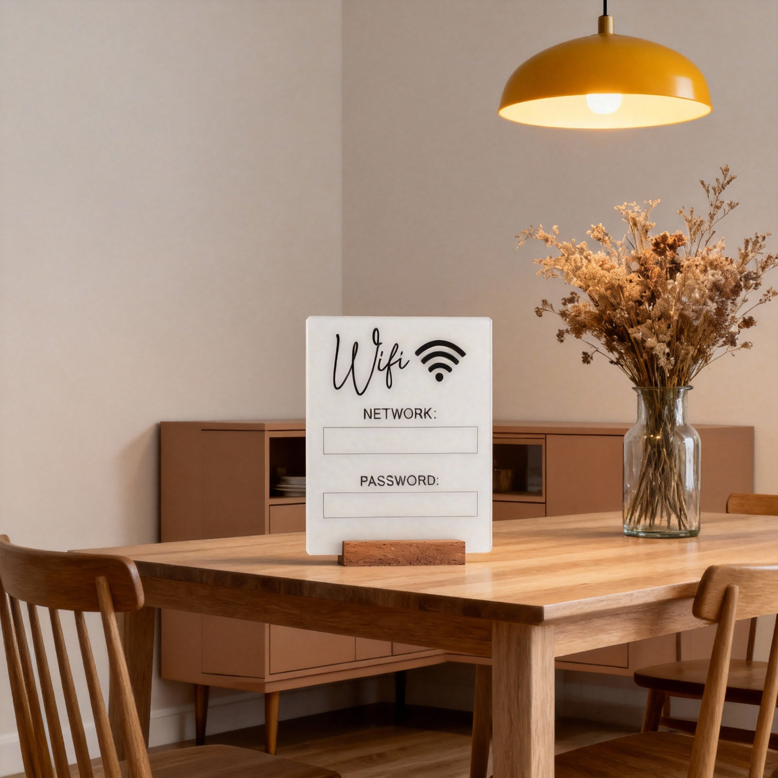 Acrylic WiFi Password Sign for - Home Office Guest Room review and price