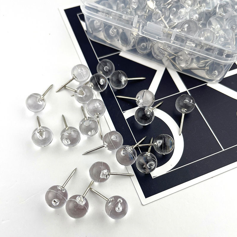 100pcs Transparent Thumbtacks, - Home Office Head review and price