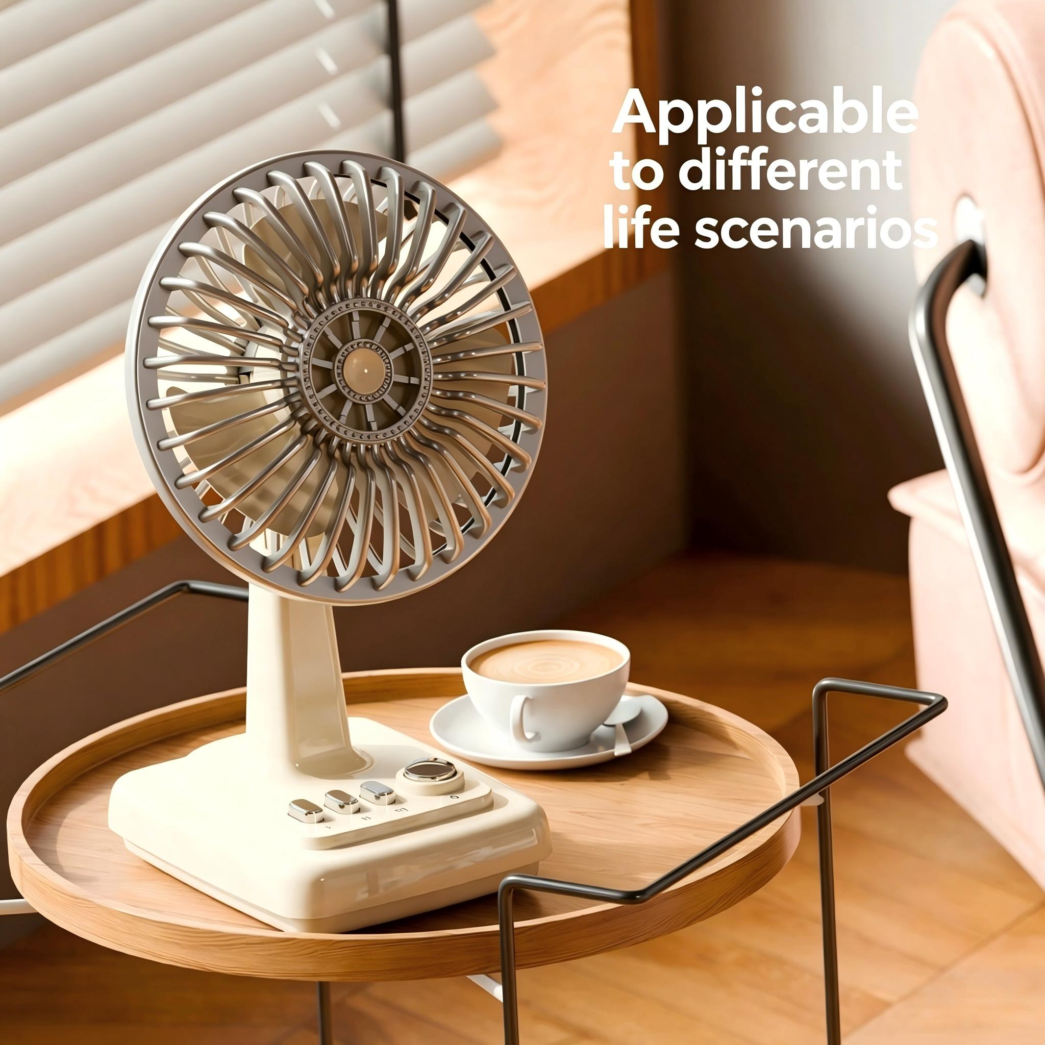 Retro Alloy Desktop Fan 3 Spee - Usb Desk Fan review and price