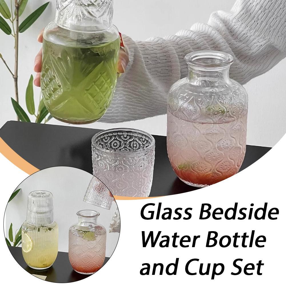 Glass Bedside Water Carafe And - Home Office Guest Room review and price