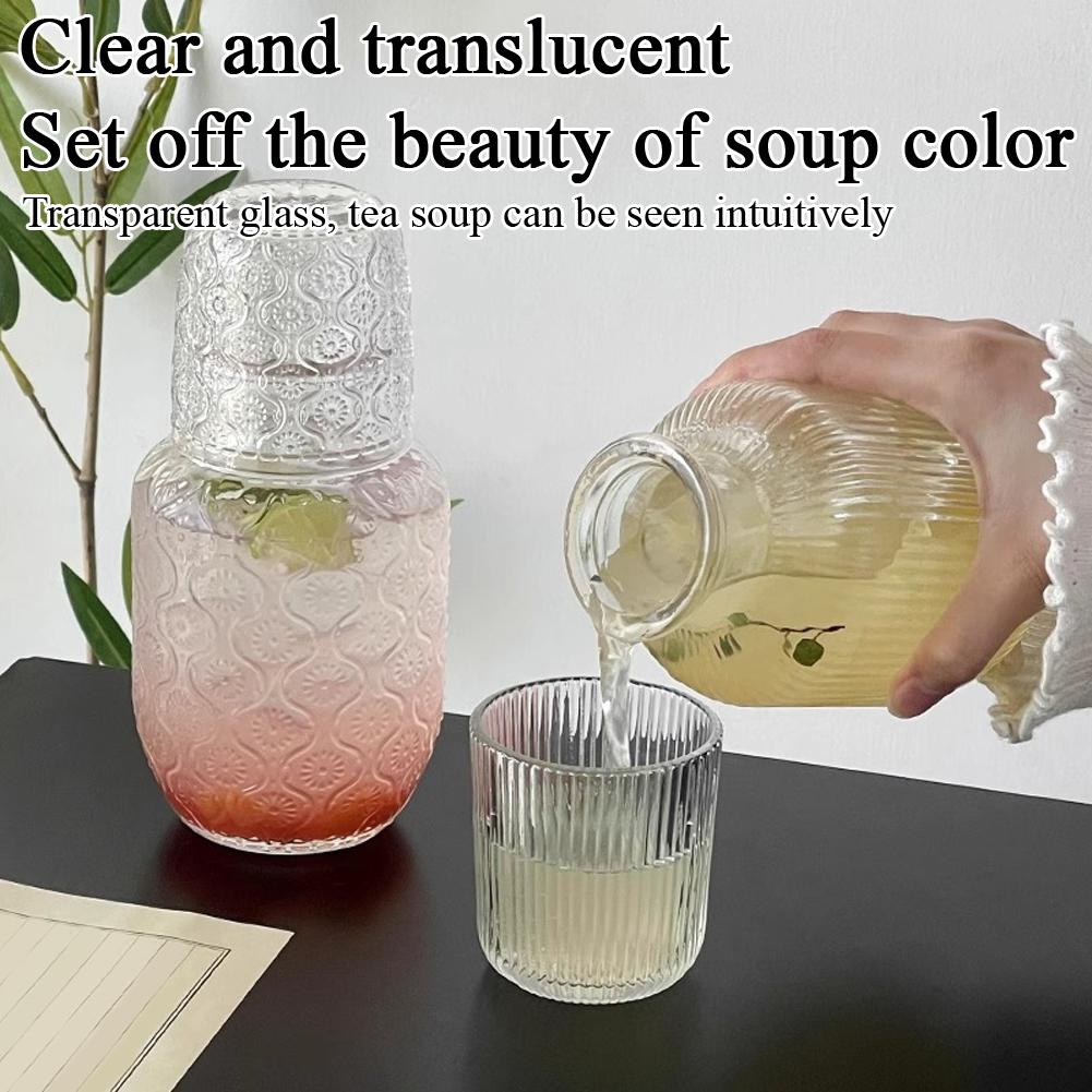 Glass Bedside Water Carafe And - Home Office Guest Room review and price