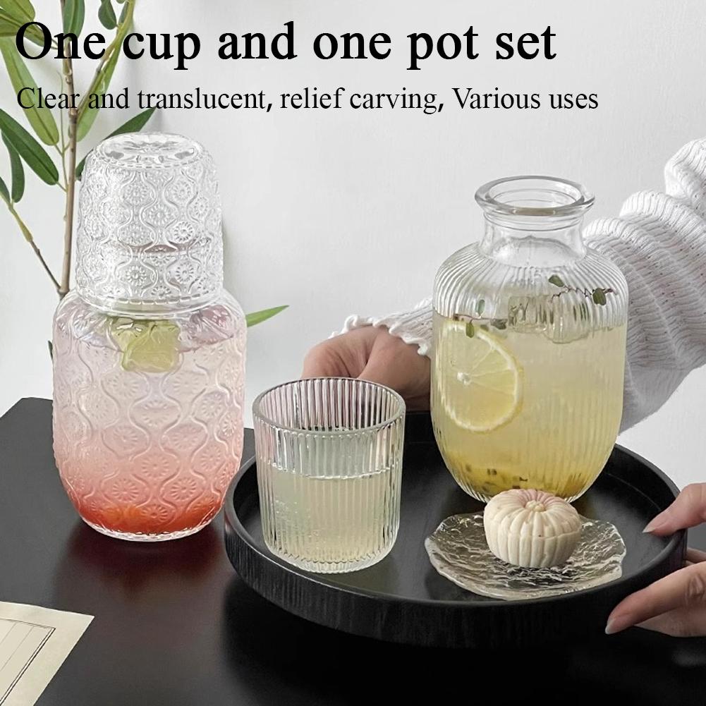 Glass Bedside Water Carafe And - Home Office Guest Room review and price