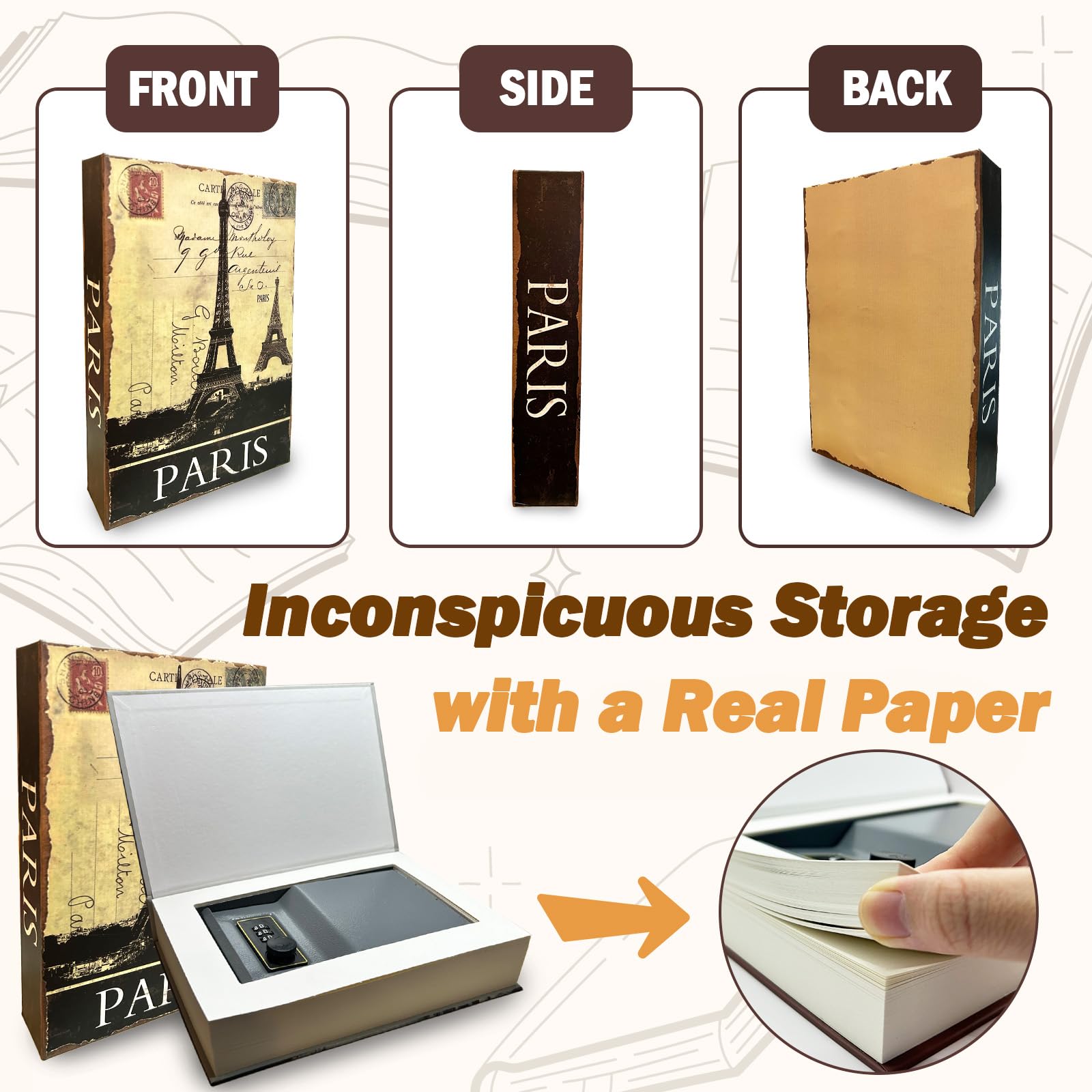 Decorative Book Safe Box with  - Home Office Form review and price
